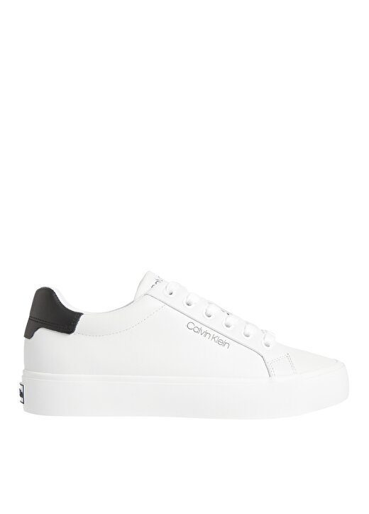 Calvin Klein HW0HW005680K6 Beyaz Kadın Deri Sneaker 1