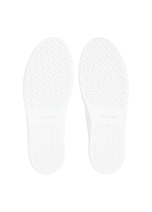 Calvin Klein HW0HW005680K6 Beyaz Kadın Deri Sneaker 4
