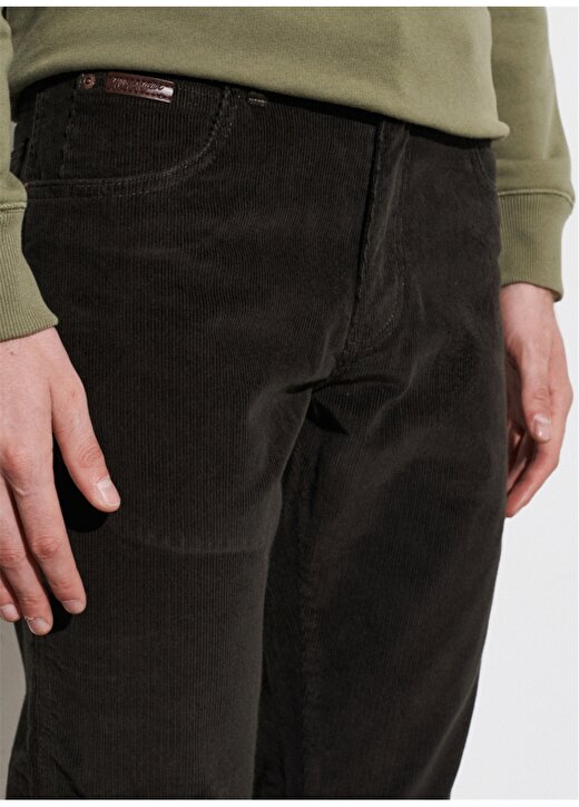 Wrangler Normal Bel Slim Fit Yeşil Erkek Chino Pantolon W12SEC221_Texas Slim Cordura 4