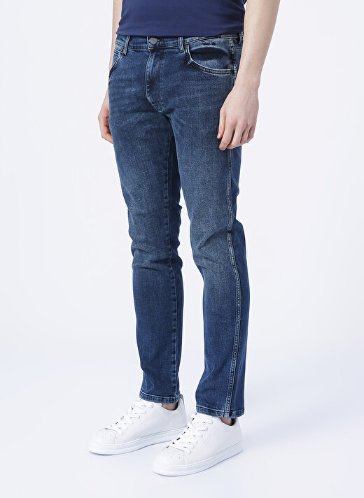 Wrangler Düşük Bel Slim Fit  Erkek Denim Pantolon W18SX3664-396_Larston 3