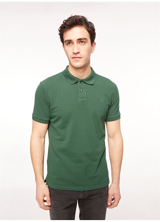 Aeropostale Polo Yaka Düz Yeşil Erkek T-Shirt 7542 3