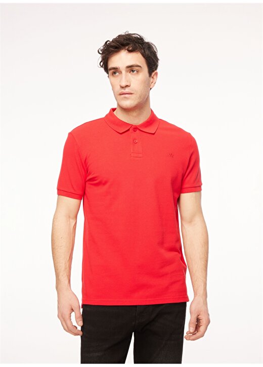 Aeropostale Polo Yaka Düz Kırmızı Erkek T-Shirt 7542 3