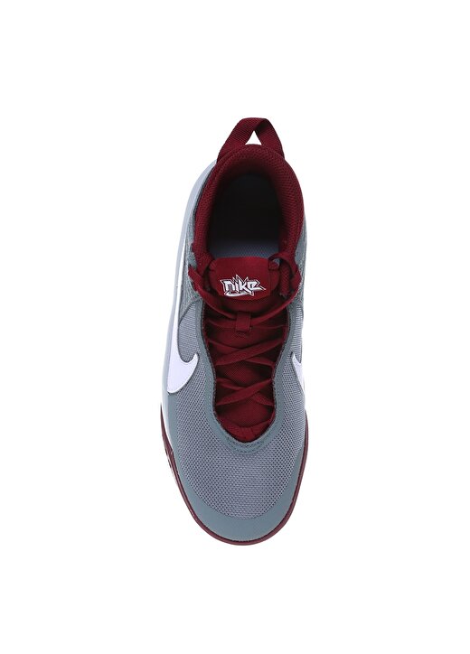 Nike CW6735-007 Team Hustle D 10 (Gs) Bordo - Gri Erkek Çocuk Yürüyüş Ayakkabısı 4