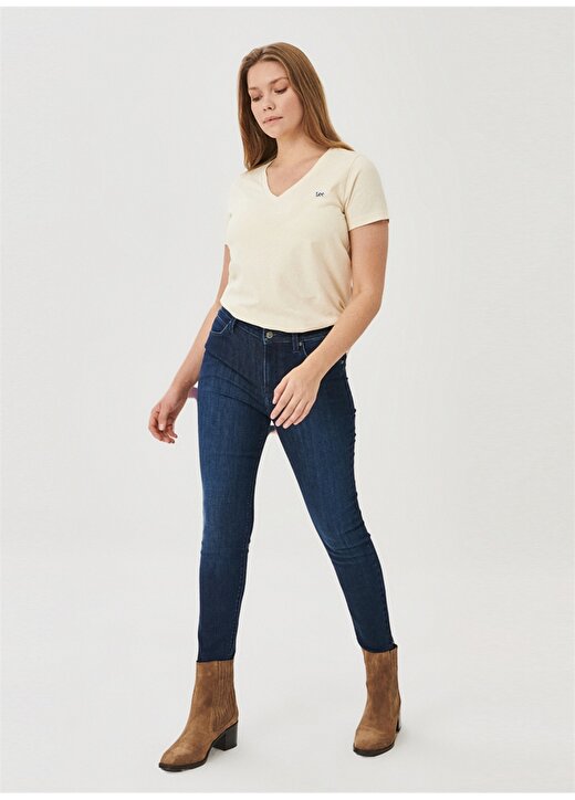Lee L626RKEX Mavi Kadın Yüksek Bel Skinny Fit Denim Pantolon 3