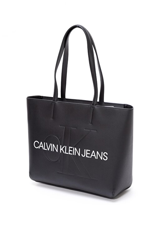 Calvin Klein K60K607464BDS Siyah Kadın Fermuarlı Omuz Çantası 3