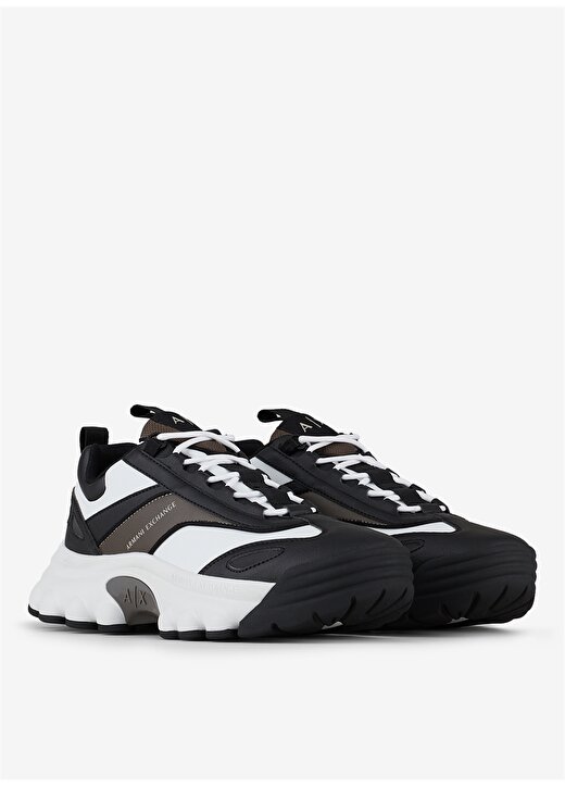 Armani Exchange Siyah - Beyaz Erkek Sneaker XUX116XV509K598 2