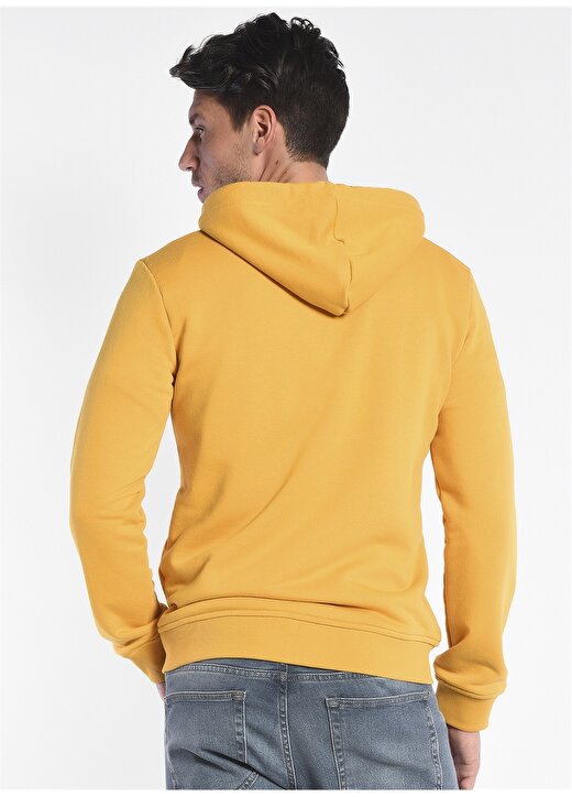 Ucla HILGARD Kapüşonlu Standart Kalıp Sarı Erkek Sweatshirt 4