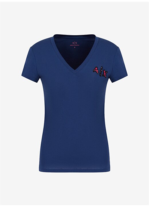 Armani Exchange Mavi Kadın T-Shirt 6KYTAR 3