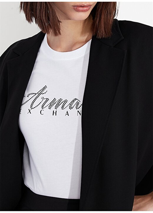 Armani Exchange Beyaz Kadın T-Shirt 8NYT91 1