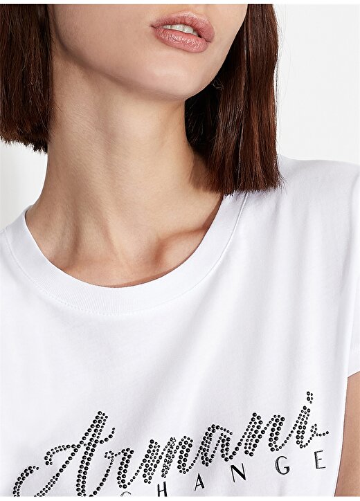 Armani Exchange Beyaz Kadın T-Shirt 8NYT91 2