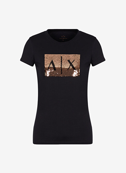 Armani Exchange Siyah - Altın Kadın T-Shirt 8NYTDL 3