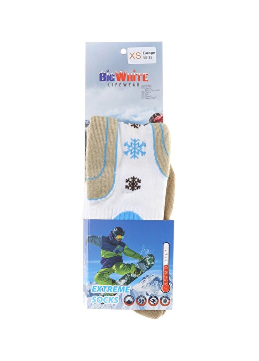 Big White Mavi - Lacivert Unisex Çocuk Spor Çorap BWCR1476UNSY-2 CARLA 30-35 ÇORAP 1
