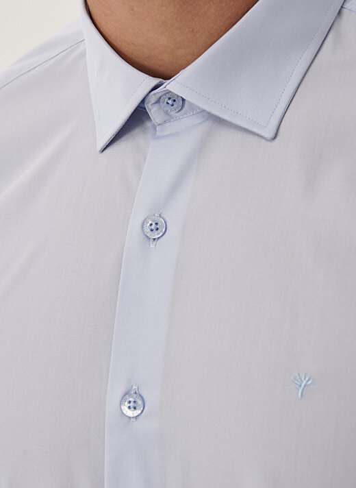 Altınyıldız Classics Slim Fit Klasik Gömlek Yaka Düz Açık Mavi Erkek Gömlek 4A2000000001 3