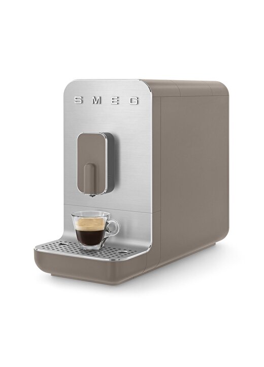 SMEG 50''S Style BCC02 Espresso Otomatik Kahve Makinesi Taupe Mat 3