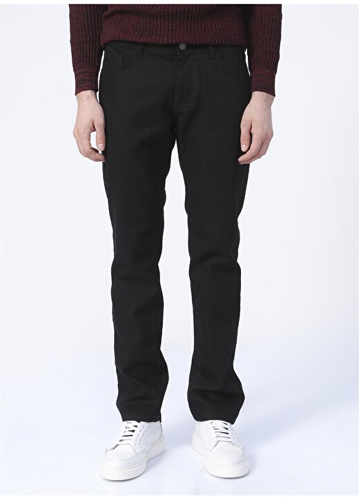 Altınyıldız Classics 4A0122100008 Normal Bel Slim Fit Düz Siyah Erkek Denim Pantolon 2