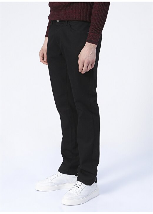Altınyıldız Classics 4A0122100008 Normal Bel Slim Fit Düz Siyah Erkek Denim Pantolon 3