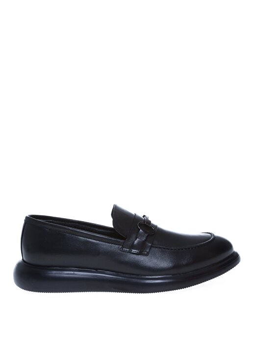 Cotton Bar Deri Siyah Erkek Klasik Ayakkabı TRINITY 1