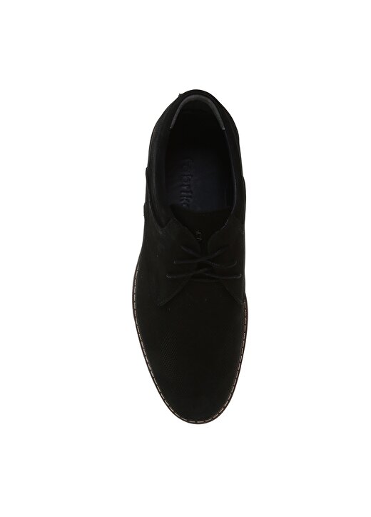 Fabrika Deri Siyah Erkek Günlük Ayakkabı EGINARDO 4
