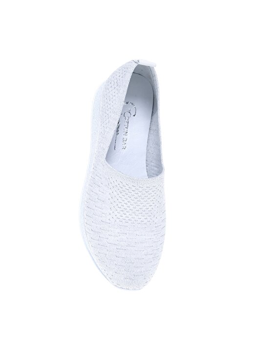 Cotton Bar BELONA Tekstil Beyaz Kadın Düz Ayakkabı 4