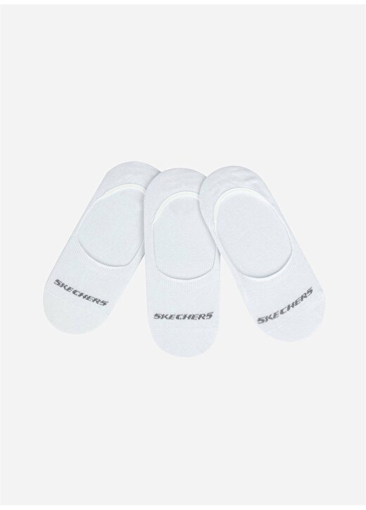 Skechers Unisex Beyaz Çorap S192134-100 U SKX No Show 3Pack 1