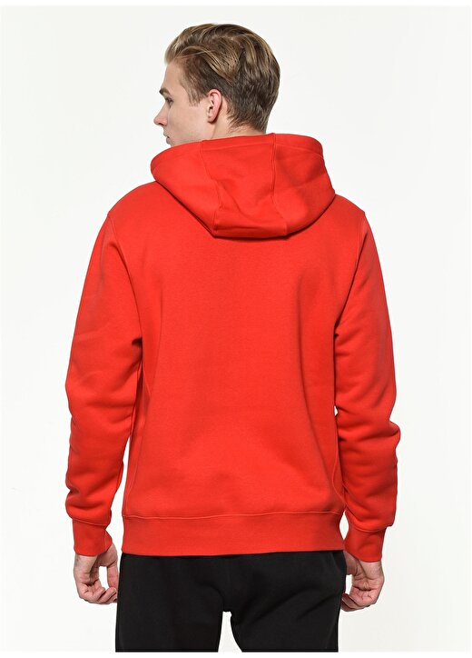 Nike Bv2654-657M Nsw Club Hoodie Po Bb Kapüşonlu Standart Kalıp Kırmızı - Pembe Erkek Sweatshirt 3