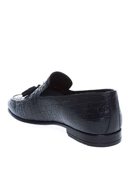 Fabrika Deri Siyah Erkek Klasik Ayakkabı BOONE 2