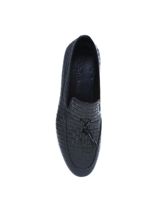 Fabrika Deri Siyah Erkek Klasik Ayakkabı BOONE 4