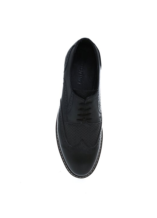Fabrika Deri Siyah Erkek Klasik Ayakkabı CHAPIT 4