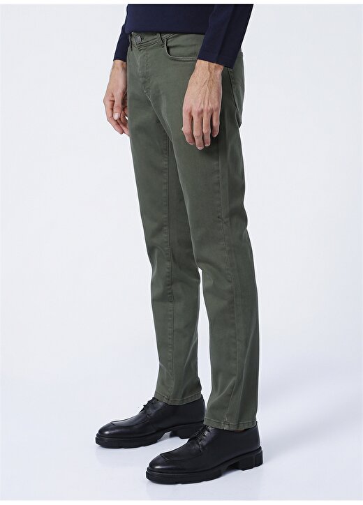 Altınyıldız Classics 4A1400000101 Normal Bel Slim Fit Düz Yeşil Erkek Pantolon 3