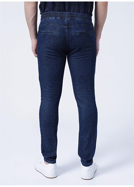 Fabrika Lacivert Erkek Bağlamalı Regular Fit Denim Pantolon CLK25 4