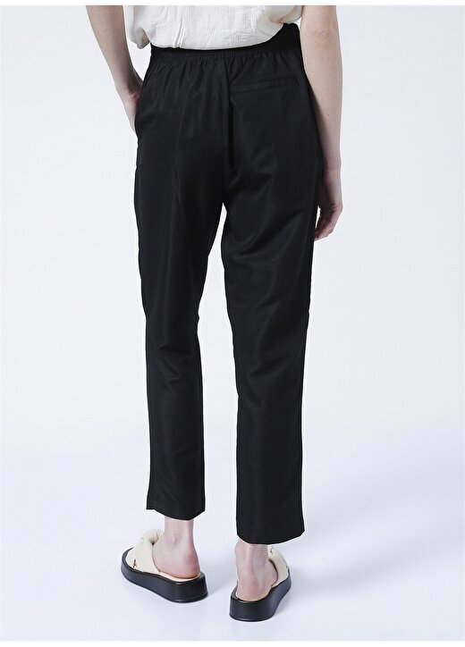 Fabrika Comfort CM-Setto Normal Bel Basic Düz Siyah Kadın Pantolon 4