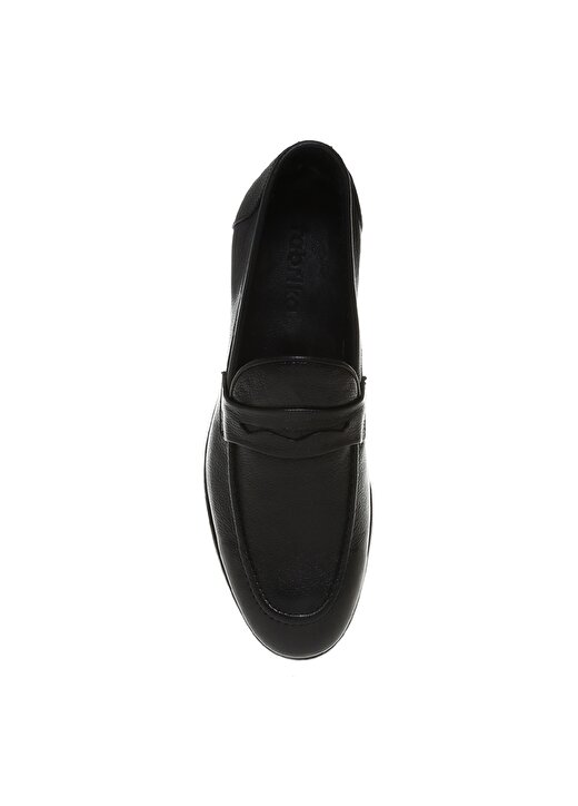Fabrika Deri Siyah Erkek Klasik Ayakkabı ERMENEGI 4
