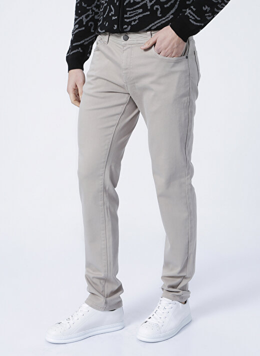 Altınyıldız Classics 4A1400000101   Normal Bel Slim Fit  Taş Erkek Pantolon 3