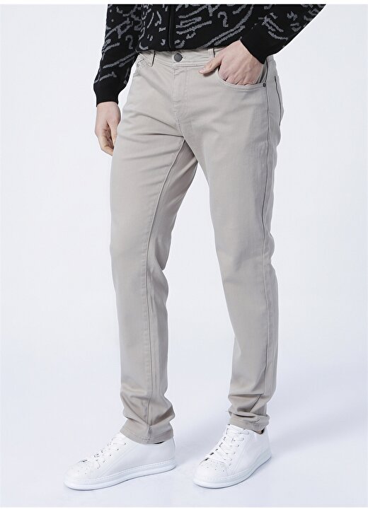 Altınyıldız Classics Normal Bel Dar Paça Slim Fit Taş Erkek Pantolon 4A1400000101 3