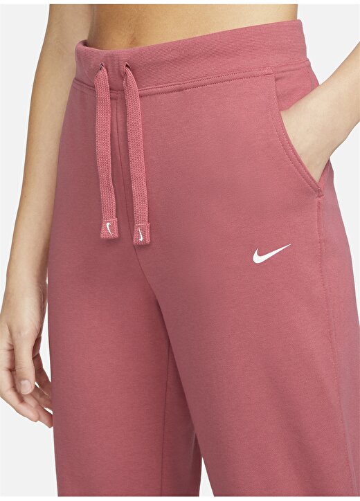 Nike Cu5495-622 Dri-Fit Get Fit Normal Bel Normal Kalıp Düz Pembe - Beyaz Kadın Eşofman Altı 2