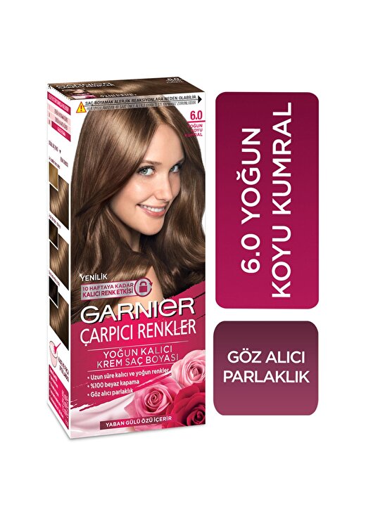 Garnier Çarpıcı Renkler Saç Boyası 6.0 Yoğun Koyu Kahve 1