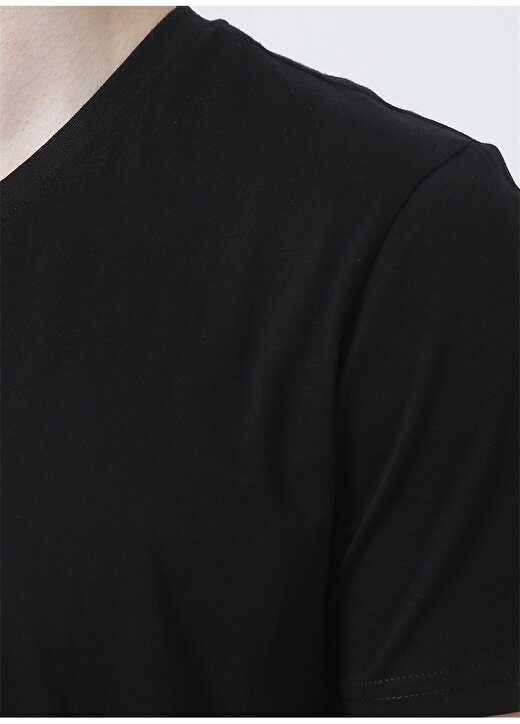 Wrangler W211207001 O Yaka Kısa Kollu Regular Fit Baskılı Siyah Erkek T-Shirt 2