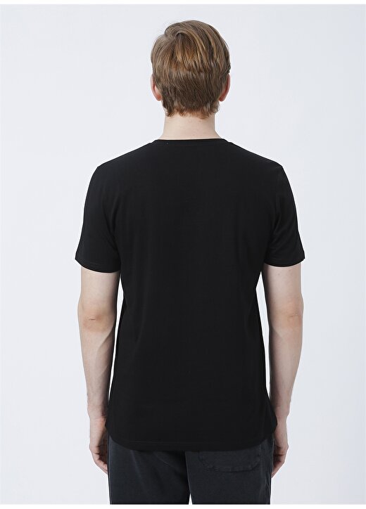Wrangler W211207001 O Yaka Kısa Kollu Regular Fit Baskılı Siyah Erkek T-Shirt 4