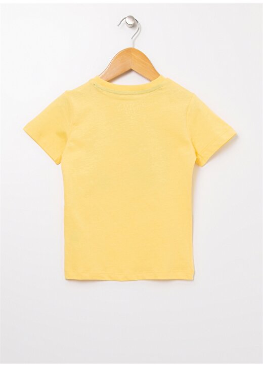 Limon Bisiklet Yaka Standart Kalıp Baskılı Açık Sarı Erkek Çocuk T-Shirt - Cath Boy 3