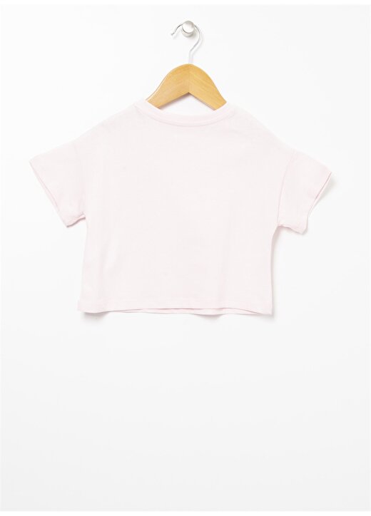 Limon Bisiklet Yaka Crop Baskılı Pembe Kız Çocuk T-Shirt - Beautıful Gırl 3
