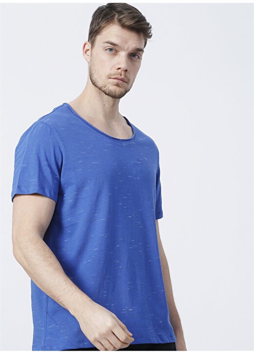 The Don 600Tdntst013010 Regular Fit Düz Koyu Mavi Erkek T-Shirt 1