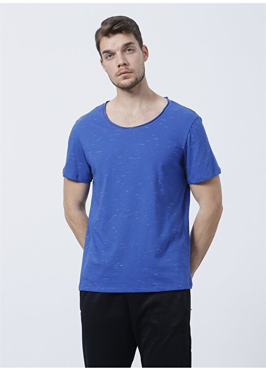 The Don 600Tdntst013010 Regular Fit Düz Koyu Mavi Erkek T-Shirt 3