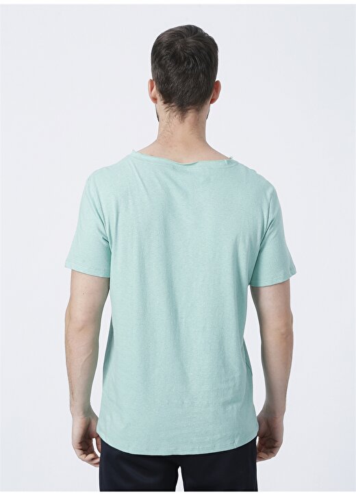 The Don 600Tdntst013121 Regular Fit Düz Açık Yeşil Erkek T-Shirt 4