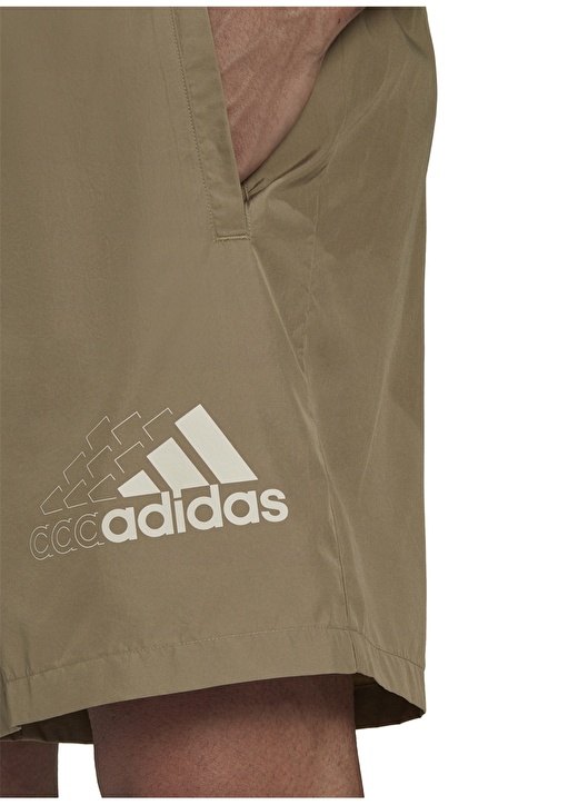 Adidas H14675 Q3 Bluv Sh Normal Bel Düz Kahve Erkek Şort 4