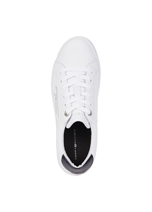 Tommy Hilfiger FW0FW06132YBR Deri Beyazkadın Sneaker 3