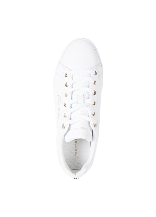 Tommy Hilfiger FW0FW06454YBR Deri Beyazkadın Sneaker 3