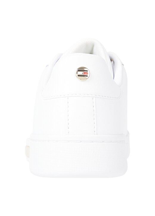 Tommy Hilfiger FW0FW06454YBR Deri Beyazkadın Sneaker 4