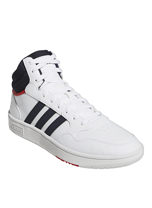 adidas Beyaz - Lacivert Erkek Bilekli Lifestyle Ayakkabı GY5543 HOOPS 3.0 MID 3