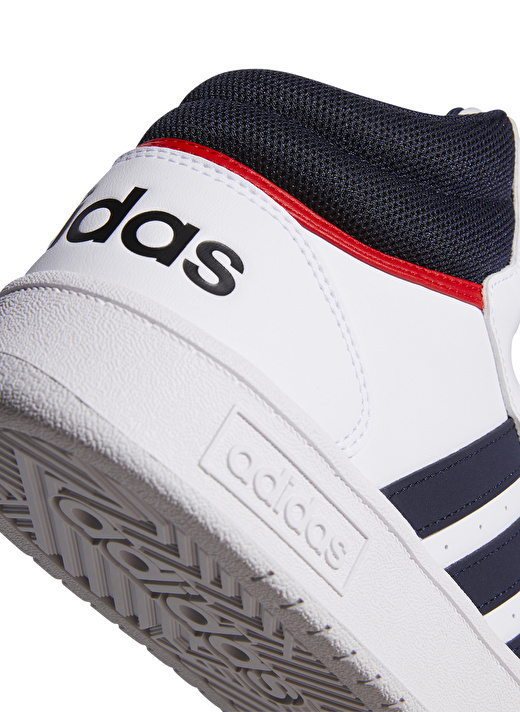 adidas Beyaz - Lacivert Erkek Bilekli Lifestyle Ayakkabı GY5543 HOOPS 3.0 MID 4