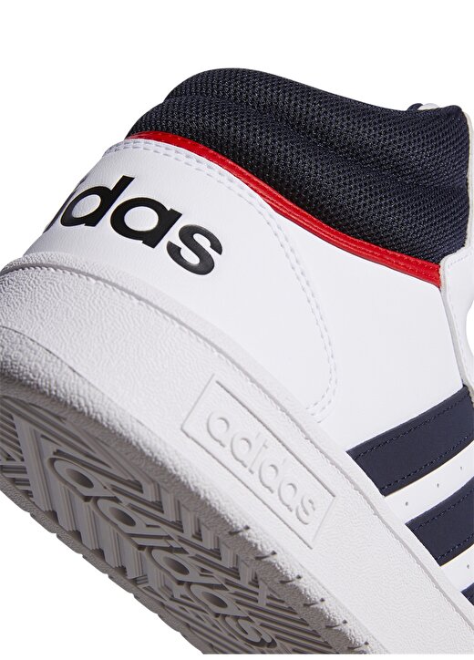 Adidas Beyaz - Lacivert Erkek Bilekli Lifestyle Ayakkabı GY5543 HOOPS 3.0 MID 4